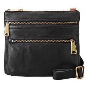 Fossil Explorer Leather Crossbody Bag